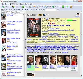 Movie page, modified output