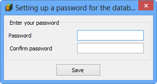 Protect your database with a password