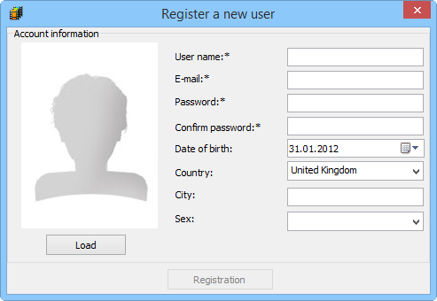 Register a new user