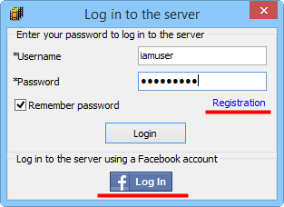 Log in to the cloud server