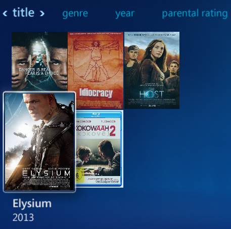 Movie covers in Windows Media Center