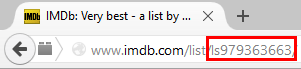 Movie list ID