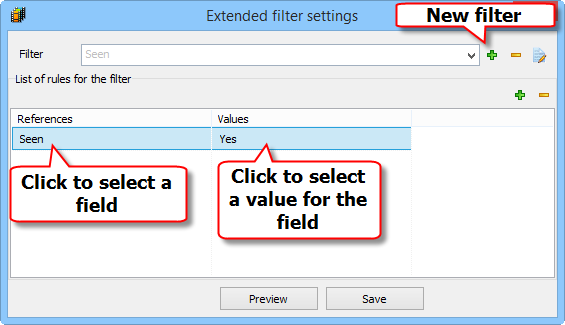 Create a filter for Seen movies