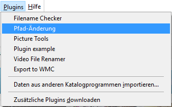 Das Pfad-nderung Plugin starten