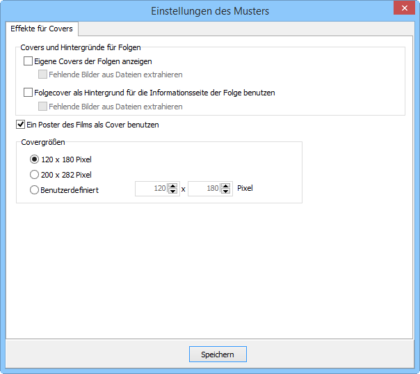 WD TV Mustereinstellungen