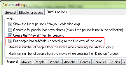 Creating subfolders for people